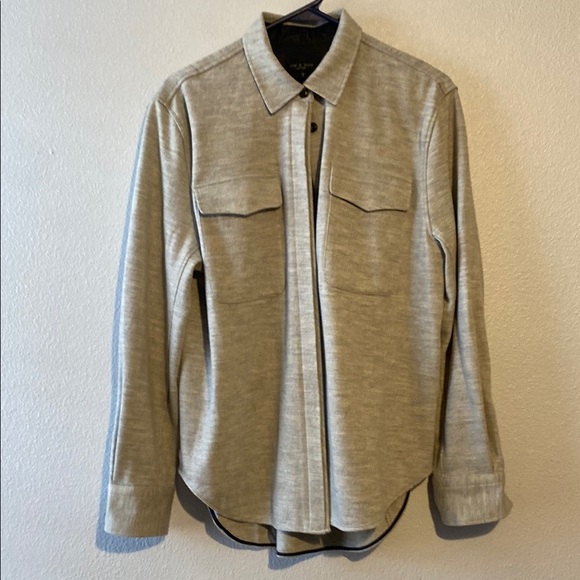 Rag & Bone Luisa Wool Pocket shirt - Picture 2 of 9